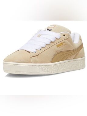 🤍🤍Puma  Suede Platform Sneaker in Beige and White🐈‍⬛
